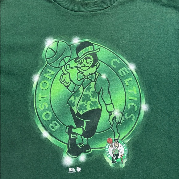 Vintage NBA Pro Player Boston Celtics Logo T-shirt Medium - Picture 5 of 6